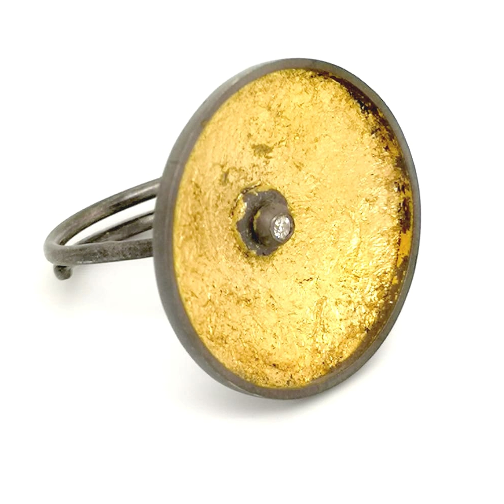 Δαχτυλίδι με φύλλο χρυσού