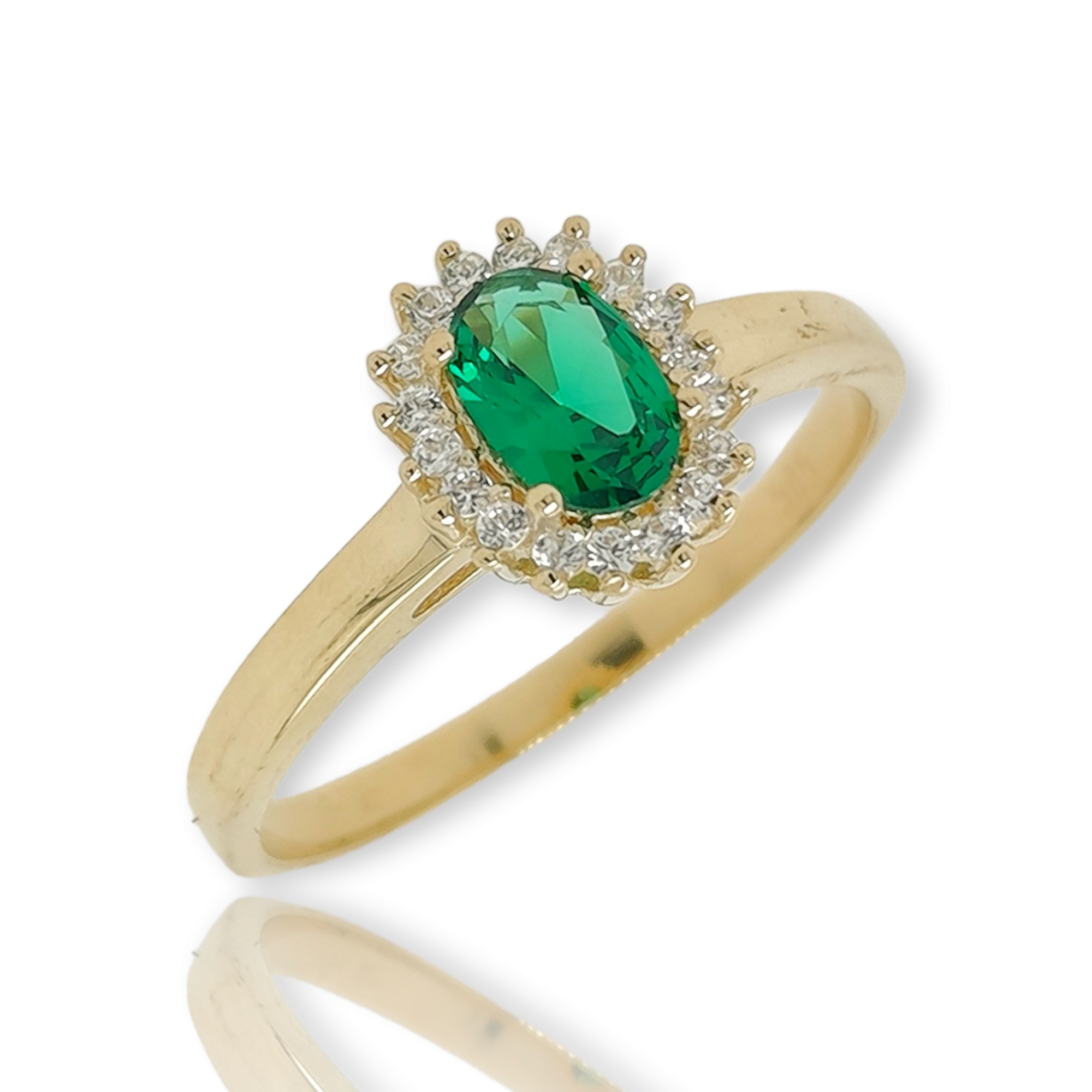 Δαχτυλίδι με Πράσινο Ζιργκόν